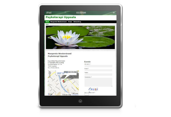 Ny hemsida anpassad till iPad.